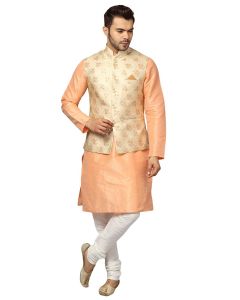  Men's Silk Blend Regular Kurta